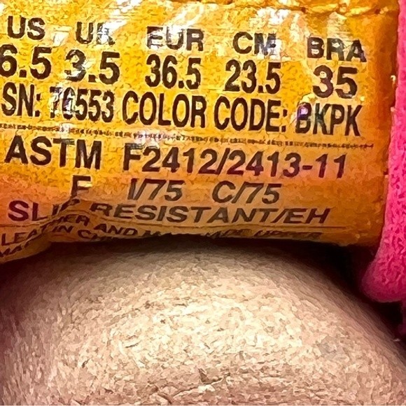 Skechers Womens Synergy Sandlot Alloy Toe Black Pink Work Safety Shoes Size 6.5 - Picture 16 of 16